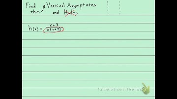 130 2.6.23 Find Vertical Asymptotes and Holes