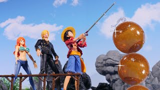 ワンピの実を釣り上げろ　第三海戦　ONE PIECE コマ撮りアニメ