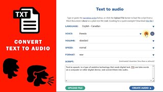 Simple Ways to Convert Text to Voice (Audio) | Narakeet