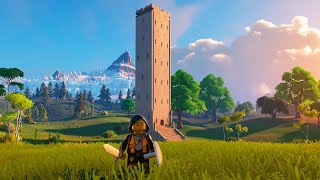 How to Build a Working Zelda Skyview Tower in LEGO Fortnite