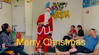 Happy kids with Christmas presents | Wish you a Merry Christmas | Santa Claus