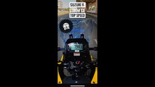 SUZUKI V STROM SX TOP SPEED 😱 #vstromsx #vstrom250topspeed #suzukivstrom250 #whatsappstatus