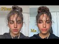 Recreating that one famous tiktok filter | Faux Freckle Makeup