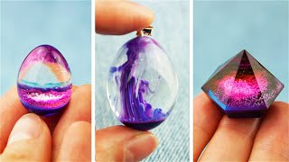 18  Resin GALAXY necklace DIY Ocean from Resin   8 CHEAP AND EASY DIY JEWELRY IDEAS