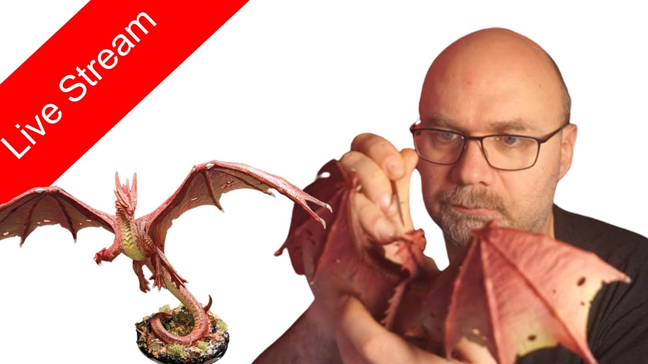 Creative Stream #15 - Painting a Red Dragon And chatting on stream with viewers