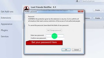 how to lock firefox with a password