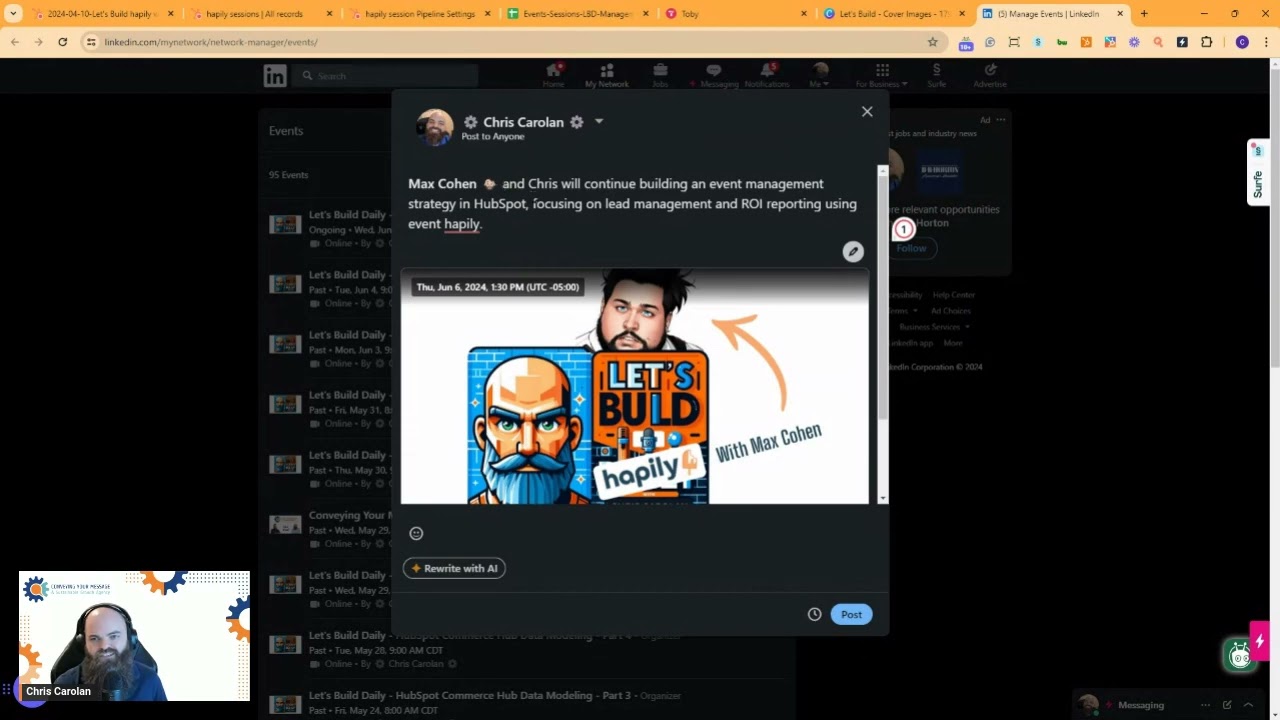 Let's Build Daily - Building & Maintaining A LinkedIn Live Series