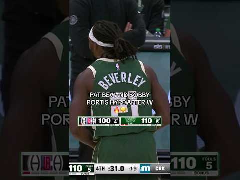 Pat Bev celebrated like he won the NBA CHAMPIONSHIP!😭