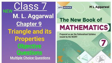New ml aggarwal class 7 maths chapter 9 (Triangle & its Properties) Objective Questions
