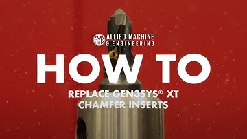 How to replace GEN3SYS® drill chamfer inserts