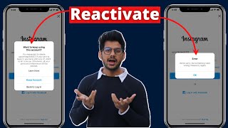 There Was A Problem Logging You Into Instagram | How To Reactivate Instagram Account (SOLVED)
