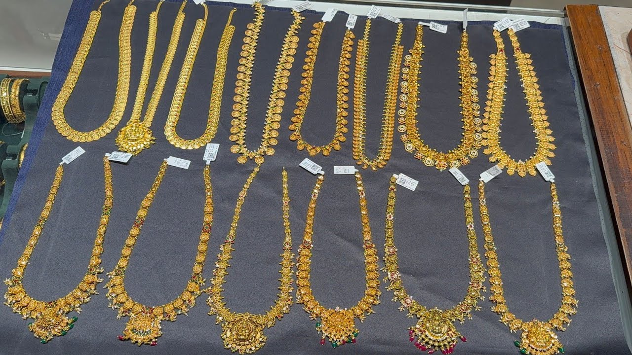 😱17 గ్రాములు నుండే లాంగ్ హారాలు Latest Traditional Nakshi #Kasulamala #Mangomala #Haram Designs #cmr