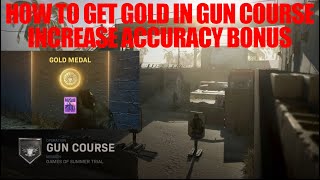 How to get Gold in Gun Course (Increase Accuracy Bonus) Game of Summer - Call of Duty Modern Warfare