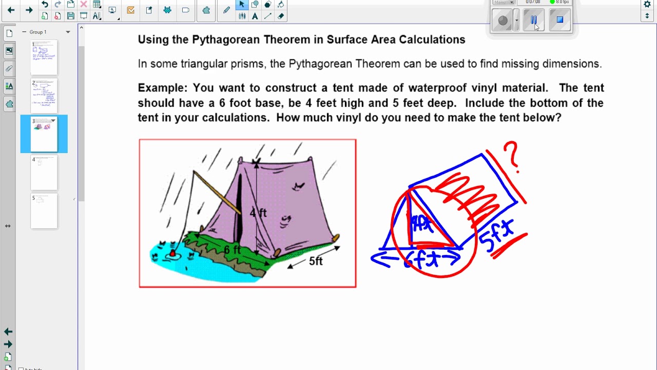 WESTWOOD 10F Math Chapter 1 Lesson 4 Surface Areas of Other Conposite