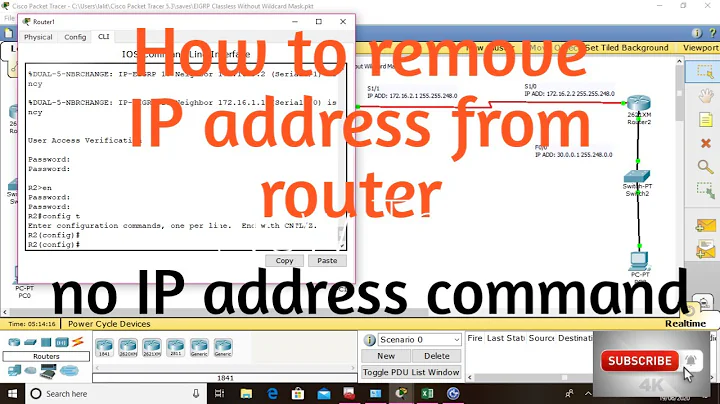 How to Remove IP Address from Cisco router.