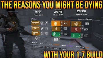 THE DIVISION 1.7 - BEST PVP BUILD | REASONS WHY YOU ARE DYING AND TIPS TO IMPROVE YOUR SURVIVABILITY