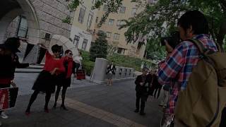 マネキンフラッシュモブ　20161012　横浜地裁前