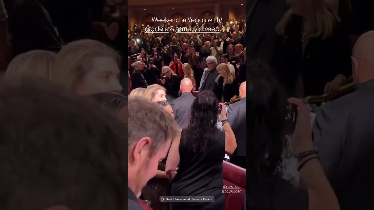 Adele Spots Meryl Streep In The Audience Vegas