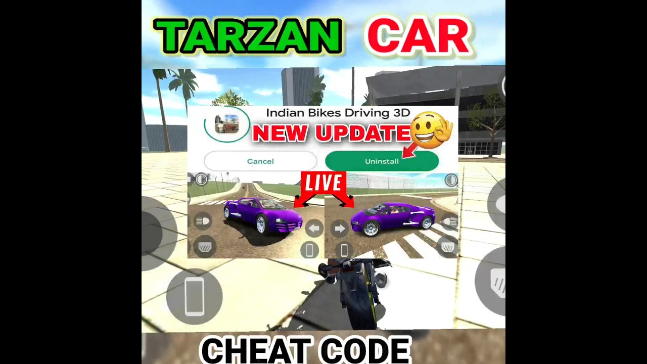 ?Tarzan Car Code?In Indian Bike Driving 3D || @rohitgamingstudio6902 #shorts #gta5  #gtasanandreas