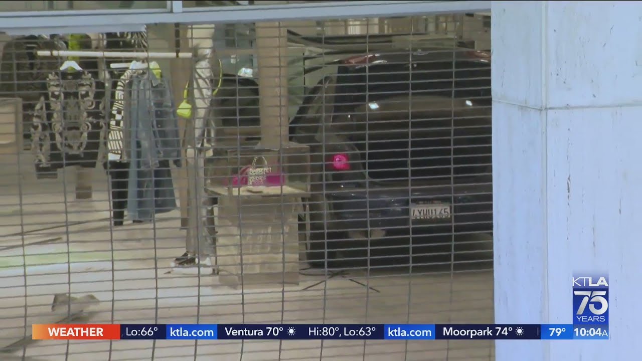 California burglars crash vehicle into Beverly Hills Neiman Marcus