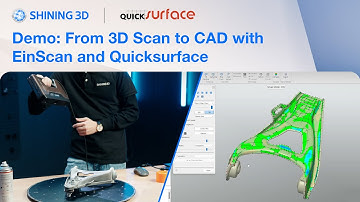From 3D Scan to CAD with EinScan & @QUICKSURFACE 🇬🇧🇺🇸