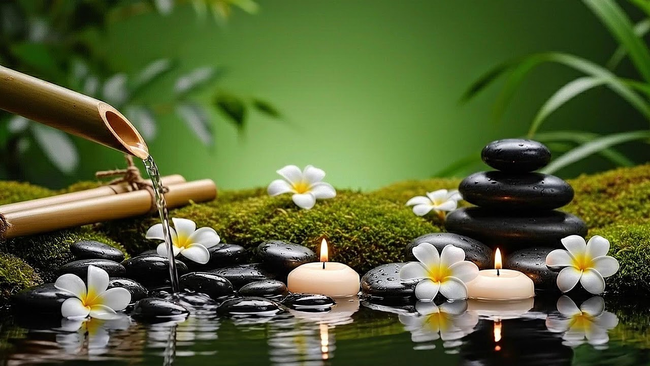 Calming Piano Melodies with Water Flow for Deep Sleep