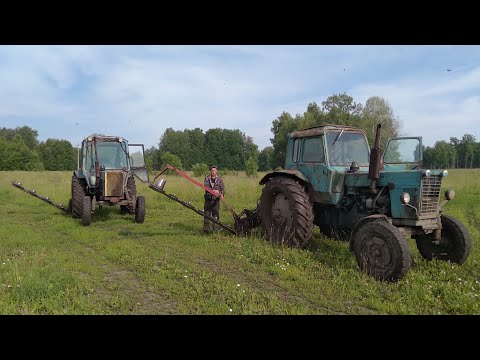 Видео: Сенокос 2021! МТЗ-80, МТЗ-82 косят люцерну.