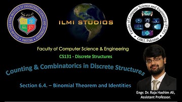 CS131 2020 Discrete Structures - Chapter 6 Counting - Binomial Theorem and Identities