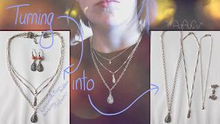 Turning a 3-strand necklace into 7 necklaces (Patreon March-April 2019) | AgAuCu