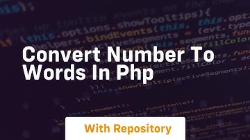 Convert number to words in php