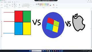 dessin windows 98 SE vs windows 7 ultimalte vs mac os sonoma