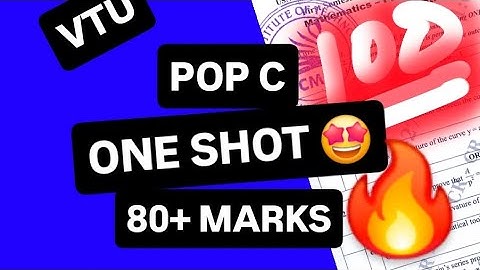 PRINCIPLES OF PROGRAMMING USING C SUPER IMPORTANT 🔥🔥🔥 PASSING PACKAGE💯🤩| BPOPS103/BPOPS203 #cse #vtu