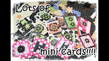 Making mini cards with your stash video 242