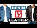 Denim Vs Leather...Which Is MORE Stylish? | Battle of The Jackets