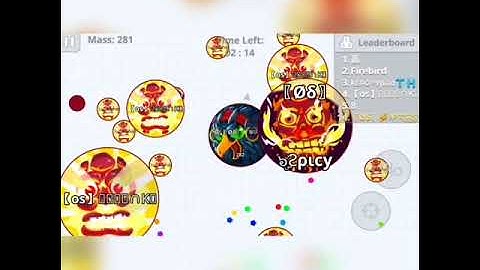 AGAR.IO DESTROYING TEAM//TEAMING WITH OS(FAKE)//RUSH MODE