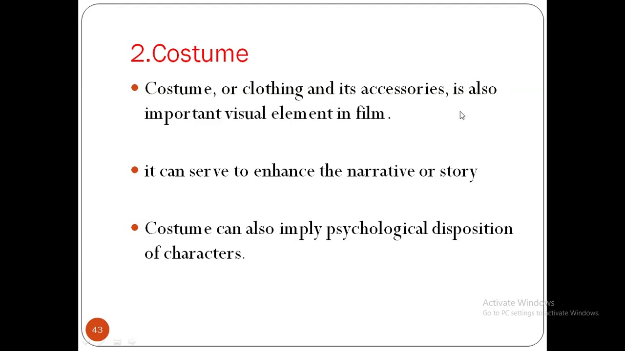 Importance of Costume in movies YouTube