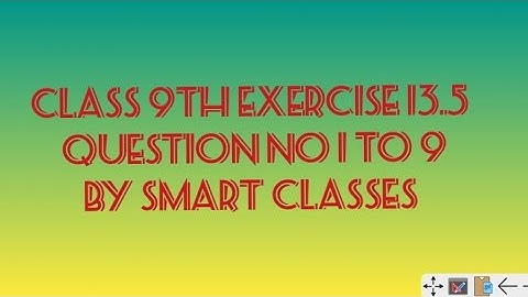 ncert class 9 maths chapter 13 (surface areas and volumes) exercise 13.5 question 1- 9