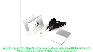 New child protection Door Window Lock Restrictor Aluminum Children Security Window Cable Limit Lock screenshot 3