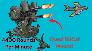 Quad 50Cal Mount! Yugoslavian M71 Used For Anti-Air/Anti-Personnel #military #army #history #soviet