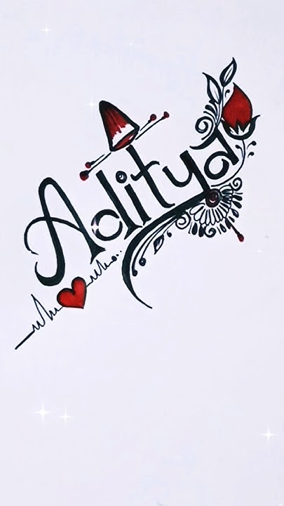 tattoo-with-pen-for-aditya-name-l-aditya-name-ka-tattoo-design