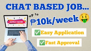 CHAT BASED JOB WEEKLY PAYOUT | CHAT ONLY | HOMEBASED JOB #onlinejobs #earnmoneyonline #job