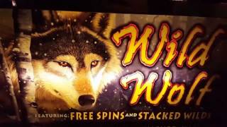 Wild Wolf Slots Machine Multiple Bonuses and Big Win!!