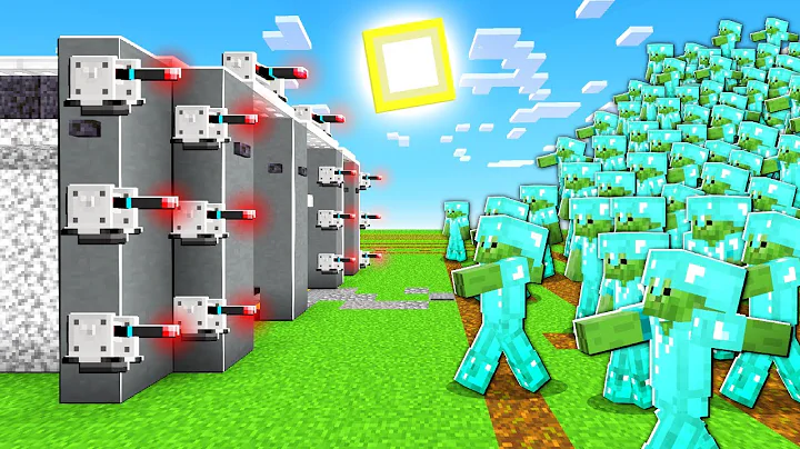 STEEL BUNKER vs 1,000 DIAMOND ZOMBIES In Minecraft!