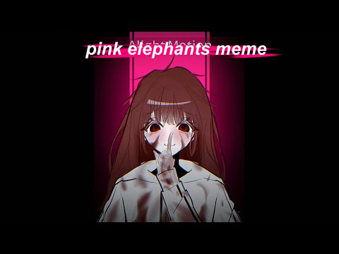 [OC] pink elephants meme animation (트리거 워닝)