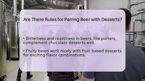Are There Rules for Pairing Beer with Desserts? | The Pint Guy