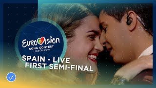 Vignette de la vidéo "Amaia y Alfred - Tu Canción - LIVE - Spain - First Semi-Final - Eurovision 2018"