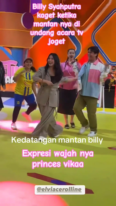 ketika Billy Syahputra kdatangan mantan nya di acara tv joget, expresi muka princes vika lucu sekali