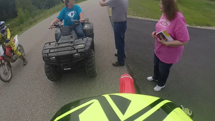Women RAGES! At Kids On Dirt Bikes