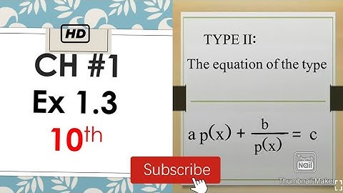 Ex 1.3 type 2 Q.6 to Q.9 types of quadratic equation Ch 1 maths for 10th