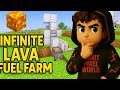 "No More Coal! Minecraft PE 1.21: Unlimited Lava Fuel Farm for Super Smelter 🔥"